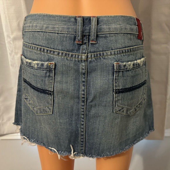 Cool !IT jeans size 26 denim cut off blue jean mini skirt NWOT - Picture 5 of 6